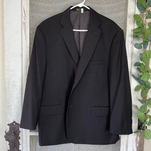 Cooper & Nelson Dark Gray 2 Button Sports Coat 48R
